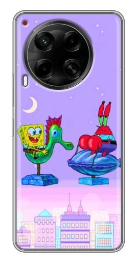 Чехол с печатью "Крабс и Спанч Боб" для Tecno Camon 30 (CL6)