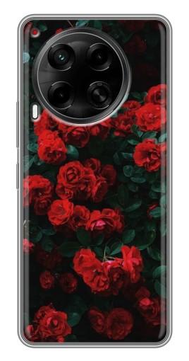 Чехол с картинкой "Красные розы" для Tecno Camon 30 (CL6)
