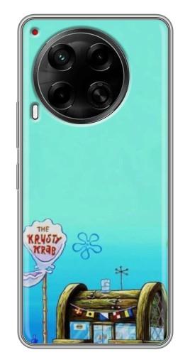Чехол с печатью "Krusty Krab" для Tecno Camon 30 (CL6)