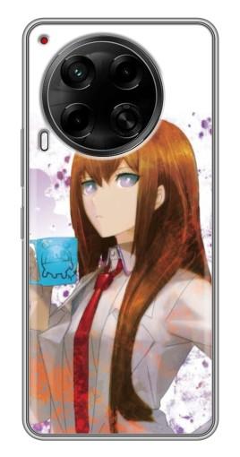 Чехол с картинкой "Курису с чашкой" для Tecno Camon 30 (CL6)