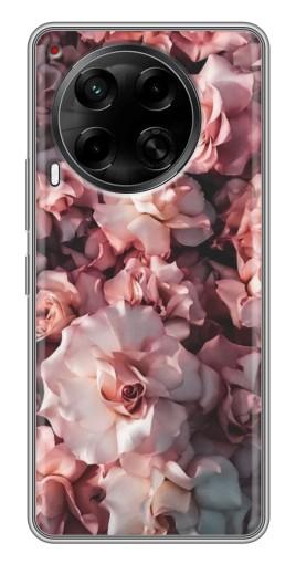 Силиконовый чехол с изображением "Куст роз" для Tecno Camon 30 (CL6)