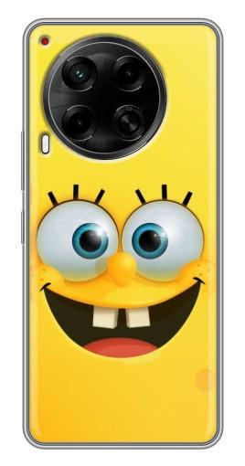 Чехол с принтом "Квадратный Губка Боб" для Tecno Camon 30 (CL6)