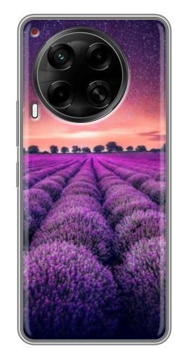Силиконовый чехол с изображением "Лавандовое поле" для Tecno Camon 30 (CL6)