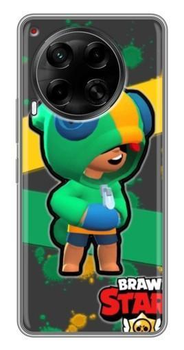Чехол с печатью "Leon Brawl Stars" для Tecno Camon 30 (CL6)