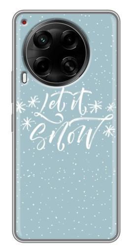 Чехол с принтом "Let it Snow" для Tecno Camon 30 (CL6)