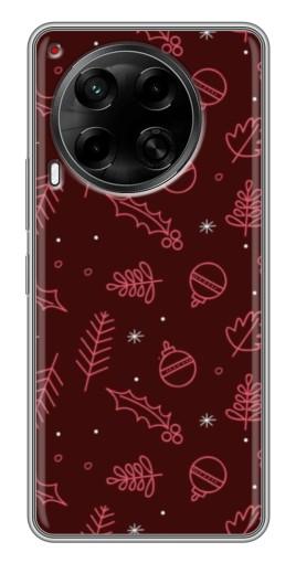 Чехол с картинкой "Листочки и шары" для Tecno Camon 30 (CL6)