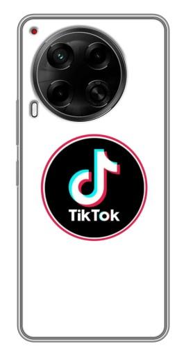 Чехол с печатью "Лого Тик Ток" для Tecno Camon 30 (CL6)