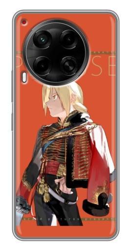 Силиконовый чехол с изображением "Майор Элрик" для Tecno Camon 30 (CL6)