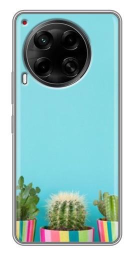 Чехол с принтом "Маленькие кактусы" для Tecno Camon 30 (CL6)