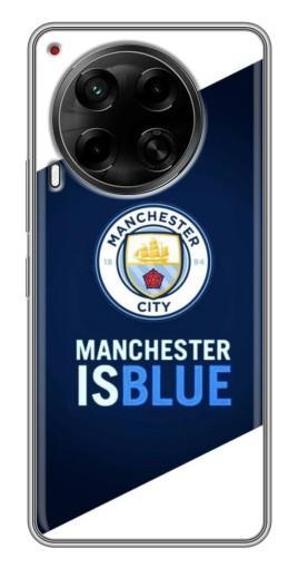 Чехол с печатью "Manchester is Blue" для Tecno Camon 30 (CL6)