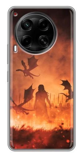 Силиконовый чехол с изображением "Мать драконов" для Tecno Camon 30 (CL6)