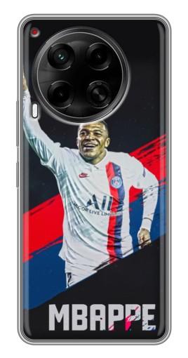 Силиконовый чехол с изображением "Mbappe в ПСЖ" для Tecno Camon 30 (CL6)