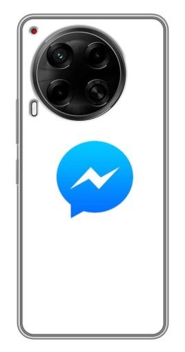 Чехол с принтом "messenger logo" для Tecno Camon 30 (CL6)