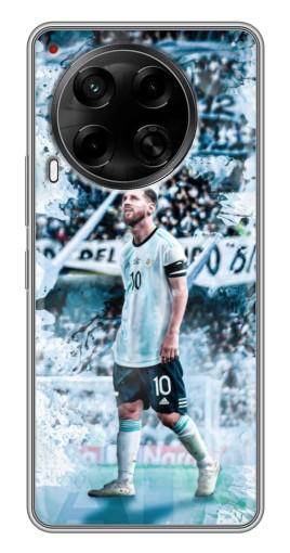 Силиконовый чехол с изображением "Месси в Аргентине" для Tecno Camon 30 (CL6)