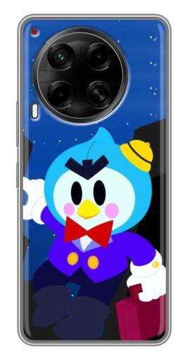 Силиконовый чехол с изображением "Мистер Пи с чемоданчиком" для Tecno Camon 30 (CL6)