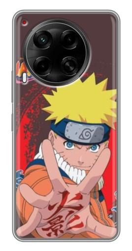 Чехол с картинкой "Naruto атакует" для Tecno Camon 30 (CL6)