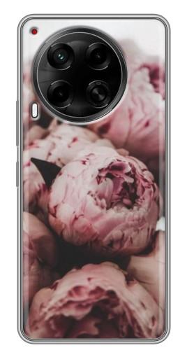 Силиконовый чехол с изображением "Нежные пионы" для Tecno Camon 30 (CL6)
