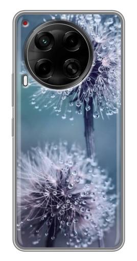 Силиконовый чехол с изображением "Одуванчик с капельками" для Tecno Camon 30 (CL6)