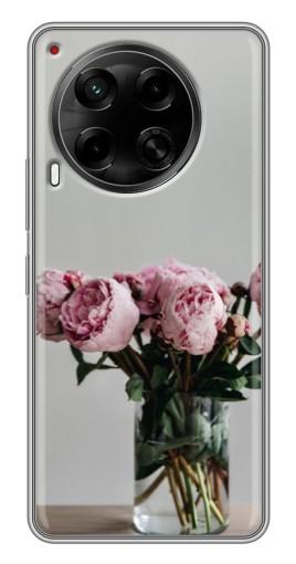 Чехол с печатью "Пионы в вазе" для Tecno Camon 30 (CL6)