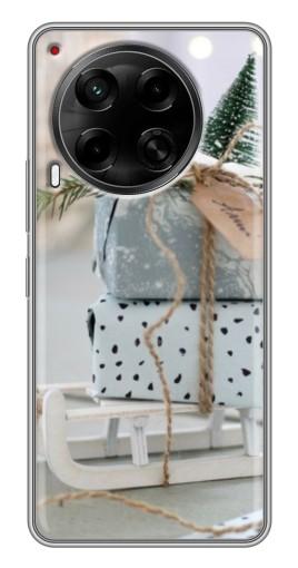 Чехол с печатью "Подарки на санках" для Tecno Camon 30 (CL6)
