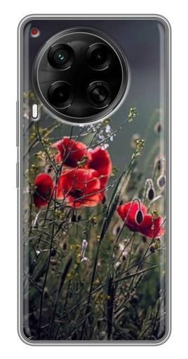 Чехол с картинкой "Поле цветов" для Tecno Camon 30 (CL6)