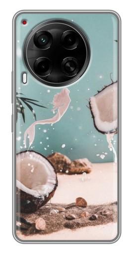 Чехол с принтом "Половинки кокоса" для Tecno Camon 30 (CL6)