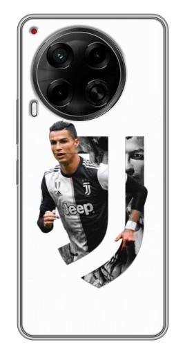 Чехол с печатью "Роналду в Ювентусе" для Tecno Camon 30 (CL6)