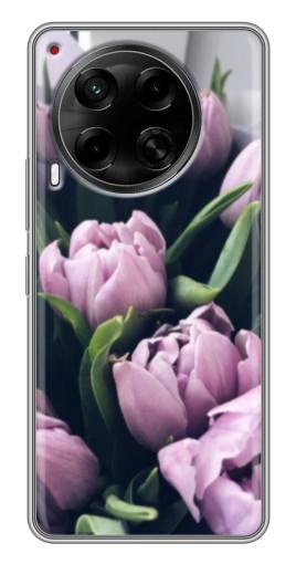 Чехол с печатью "Сиреневые тюльпаны" для Tecno Camon 30 (CL6)