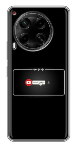 Силиконовый чехол с изображением "subscribed" для Tecno Camon 30 (CL6)