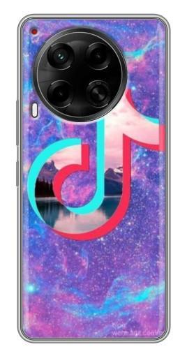 Чехол с картинкой "ТикТок мраморный" для Tecno Camon 30 (CL6)