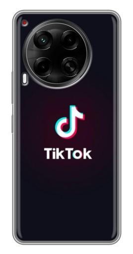 Чехол с принтом "TikTok темный" для Tecno Camon 30 (CL6)