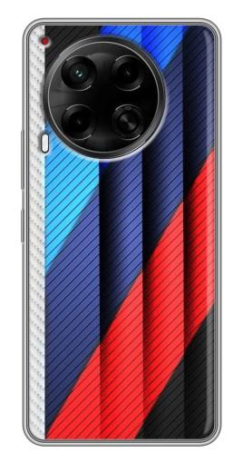 Силиконовый чехол с изображением "Цвета лого БМВ" для Tecno Camon 30 (CL6)