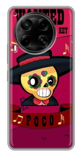 Чехол с картинкой "WANTED POCO" для Tecno Camon 30 (CL6)