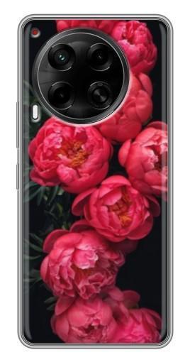 Чехол с принтом "Яркие пионы" для Tecno Camon 30 (CL6)