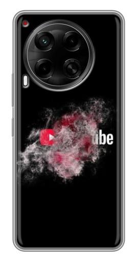 Чехол с картинкой "Яркий Ютуб" для Tecno Camon 30 (CL6)