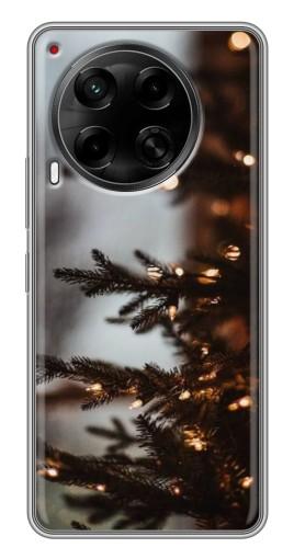 Чехол с печатью "Елка с гирляндой" для Tecno Camon 30 (CL6)