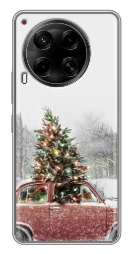 Чехол с принтом "Елка в машине" для Tecno Camon 30 (CL6)