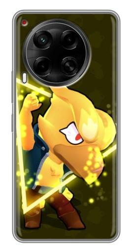 Чехол с принтом "Золотой Ворон" для Tecno Camon 30 (CL6)