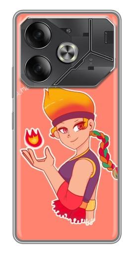 Чехол с принтом "Amber с огоньком" для Tecno Pova 6