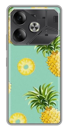 Чехол с картинкой "Ананасик" для Tecno Pova 6