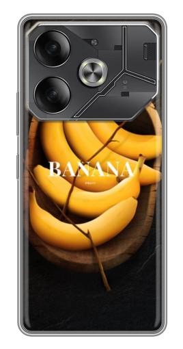 Чехол с печатью "Banana" для Tecno Pova 6