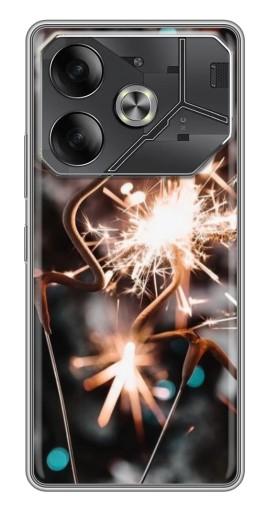 Чехол с картинкой "Бенгальские огни" для Tecno Pova 6