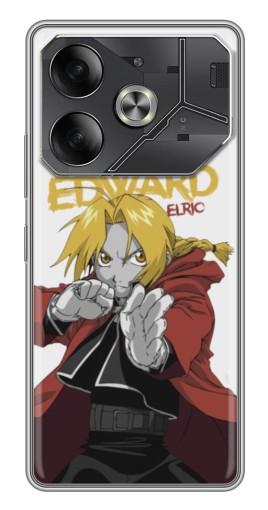 Силиконовый чехол с изображением "Боевй Erlic" для Tecno Pova 6