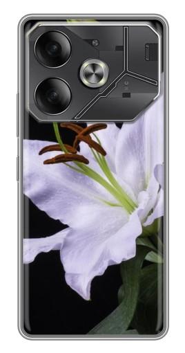 Чехол с печатью "Большая лилия" для Tecno Pova 6