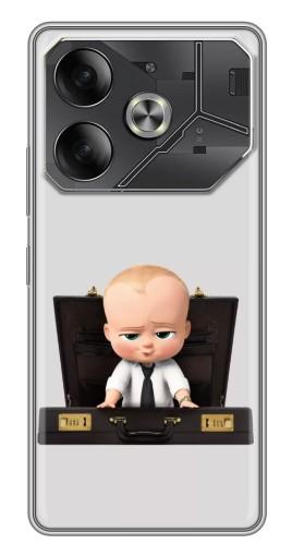 Чехол с принтом "Босс с чемоданом" для Tecno Pova 6