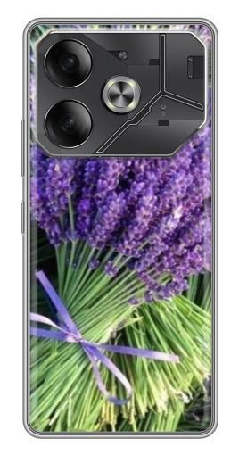 Силиконовый чехол с изображением "Букет лаванды" для Tecno Pova 6