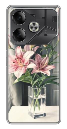 Чехол с картинкой "Букет лилии" для Tecno Pova 6