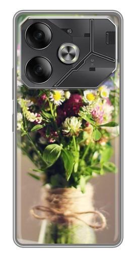 Чехол с печатью "Букет полевых цветов" для Tecno Pova 6