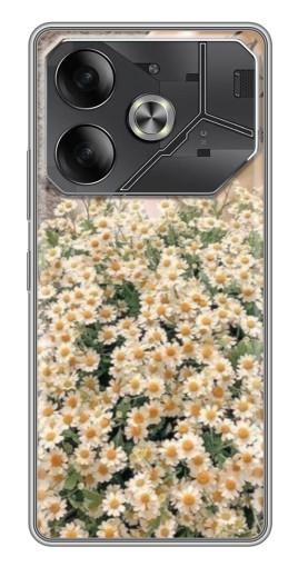 Чехол с картинкой "Букет ромашек" для Tecno Pova 6