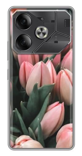 Чехол с печатью "Букет тюльпанов" для Tecno Pova 6